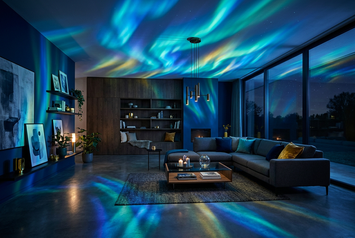 Ambiente moderno aurora boreal