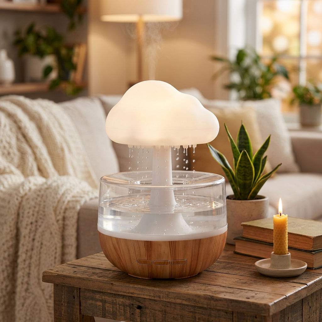 Humidificador Nube de Lluvia – living acogedor